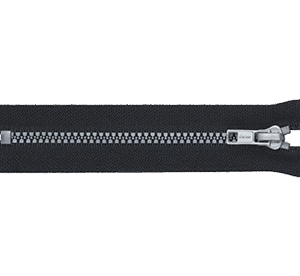 Plastic zipper silver teeth close end / V-auto-lock slider