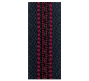 Nylon zipper with multicolor teeth