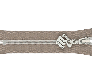 5# Nylon zipper plastic injection close end with transparent teeth / Auto-lock slider