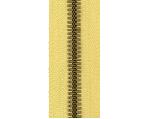 Plastic antique-brass dense teeth ( with tail)